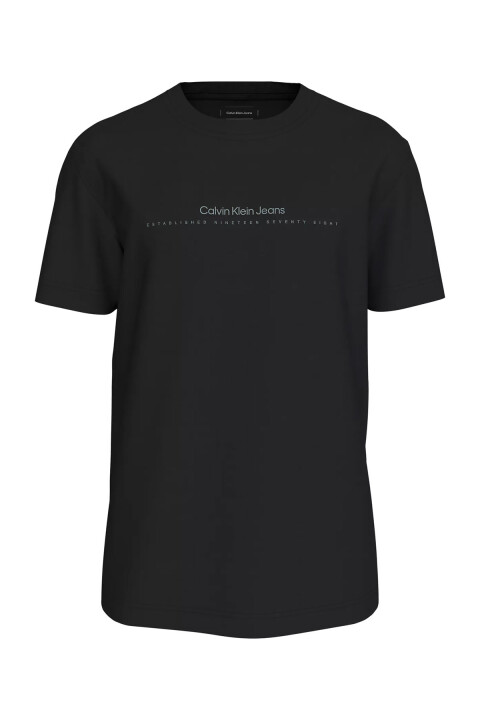 Erkek Ck Minimal Logo T-Shirt - Siyah 