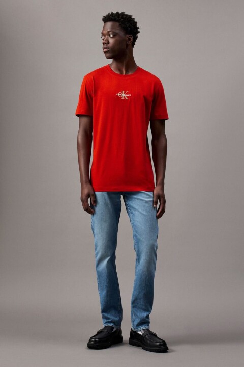 Erkek Ck Monologo T-Shirt - Kırmızı 