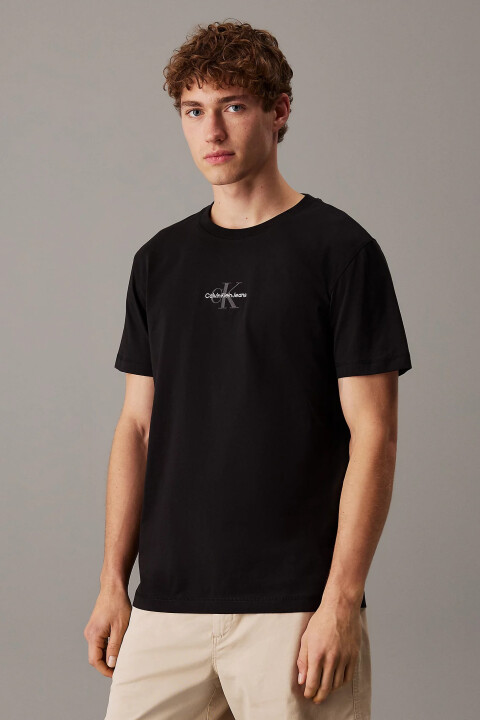 Erkek Ck Monologo T-Shirt - Siyah 