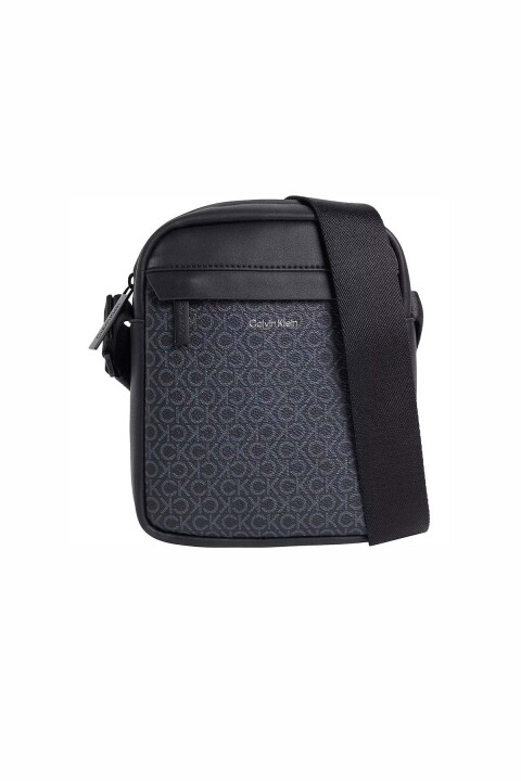 Erkek Ck Must Mono Logo Omuz Çantası - Siyah 