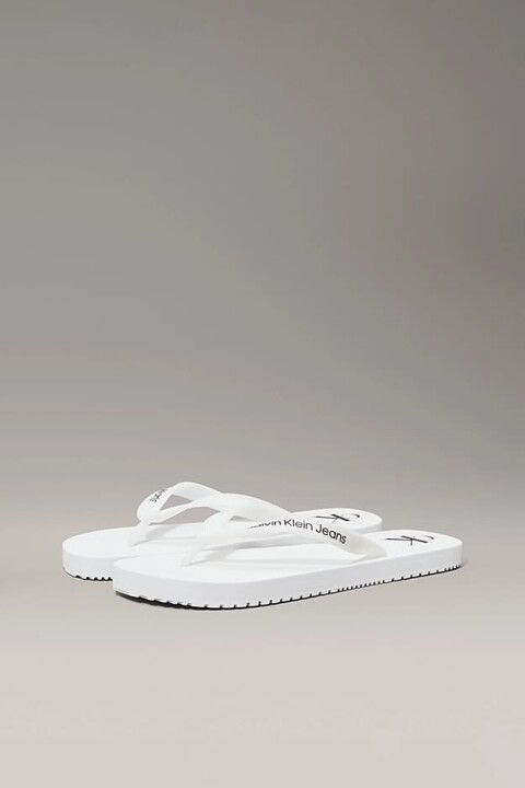 Erkek Ck Plaj Terliği - Beyaz 