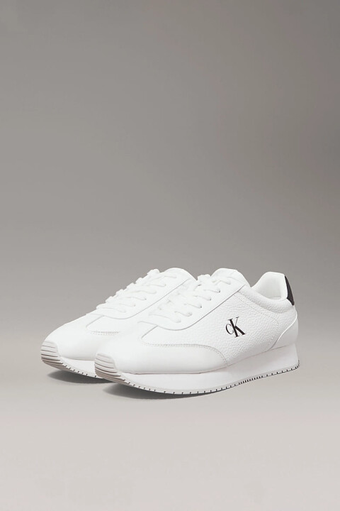 Erkek Ck Runner Laceup Sneaker - Beyaz 