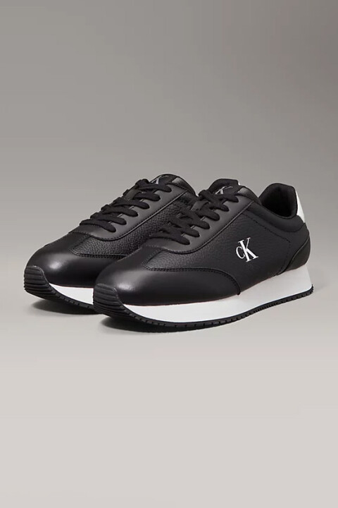 Erkek Ck Runner Laceup Sneaker - Siyah 