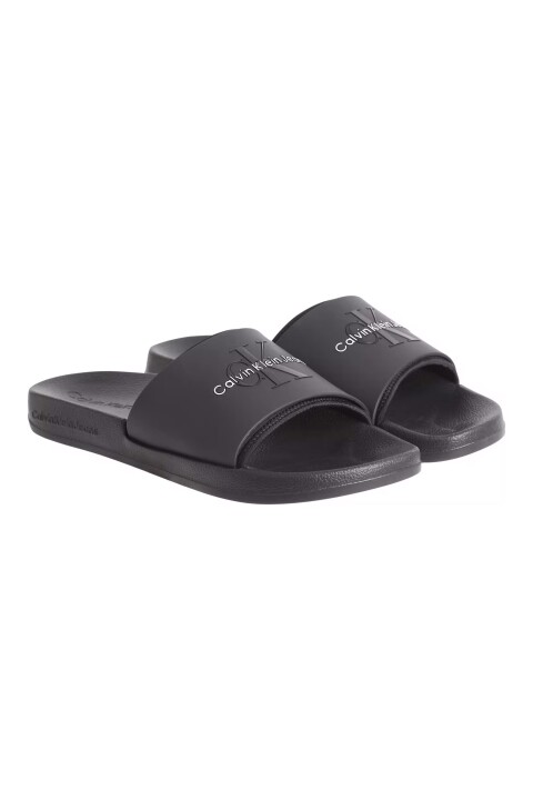 Erkek Ck Slide Rubber Neoprene Terlik - Siyah 