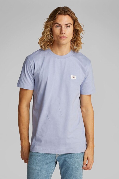 Erkek Ck Woven Label Regular T-Shirt - Açık Mor - Calvin Klein