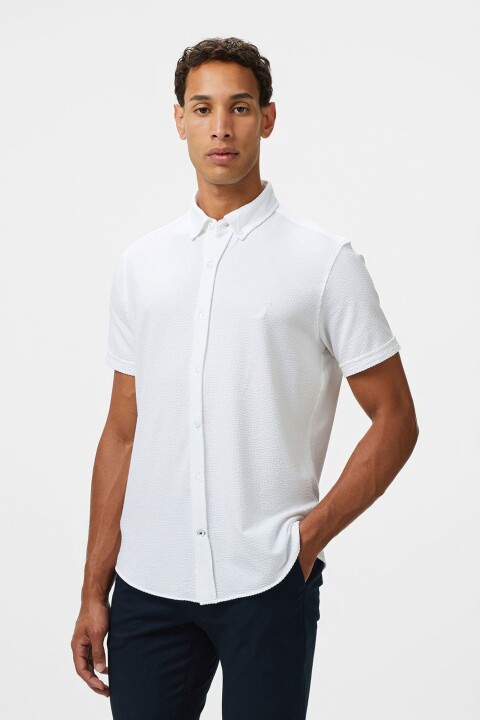 Erkek Classic Fit Gömlek - Beyaz 