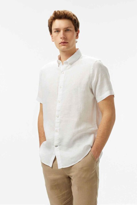 Erkek Classic Fit Gömlek - Beyaz 