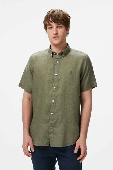 Erkek Classic Fit Gömlek - Haki 