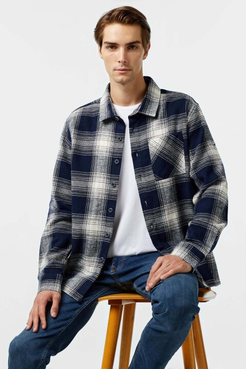 Erkek Classic Fit Gömlek - Lacivert 