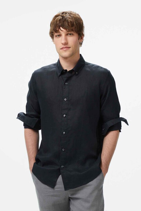 Erkek Classic Fit Gömlek - Siyah 