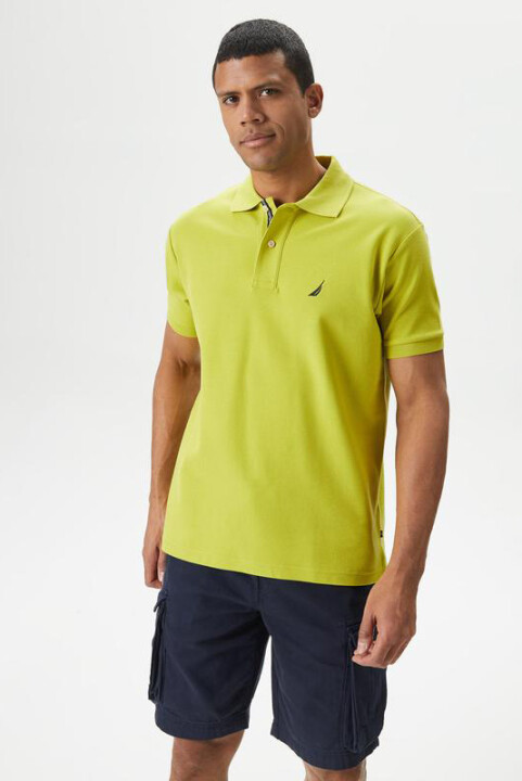Erkek Classic Fit Kısa Kollu Polo T-Shirt - Yeşil 