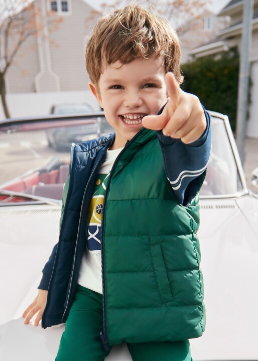 Erkek Çocuk Çift Taraflı Şişme Yelek - yeşil 