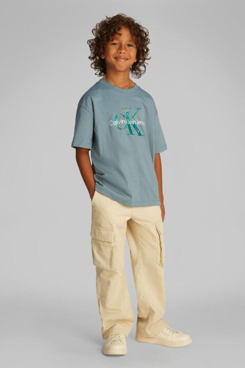 Erkek Çocuk Ck Ocean Swirl Mono T-Shirt - Yeşil 