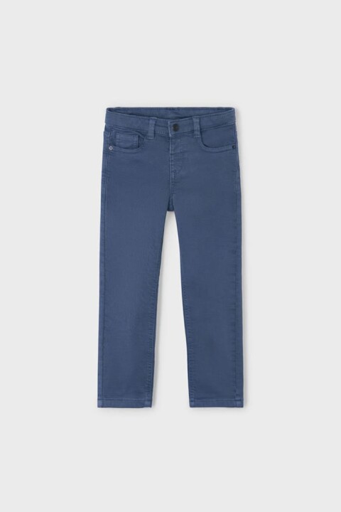 Erkek Çocuk Düz Kesim Gabardin Pantolon - Mavi 