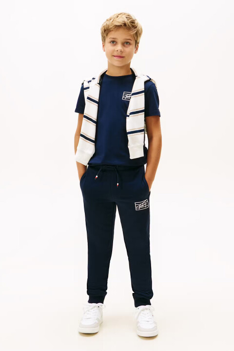 Erkek Çocuk Grafik Baskılı Eşofman Altı – Lacivert 