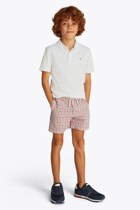 Erkek Çocuk Interlock Regular Polo T-Shirt - Beyaz 