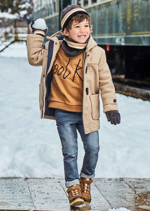 Erkek Çocuk PANTOLON-YUMUSAK DENIM Antrasit 