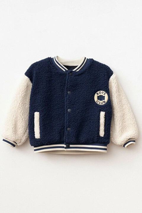 Erkek Çocuk Polar Kolej Ceket - Lacivert 