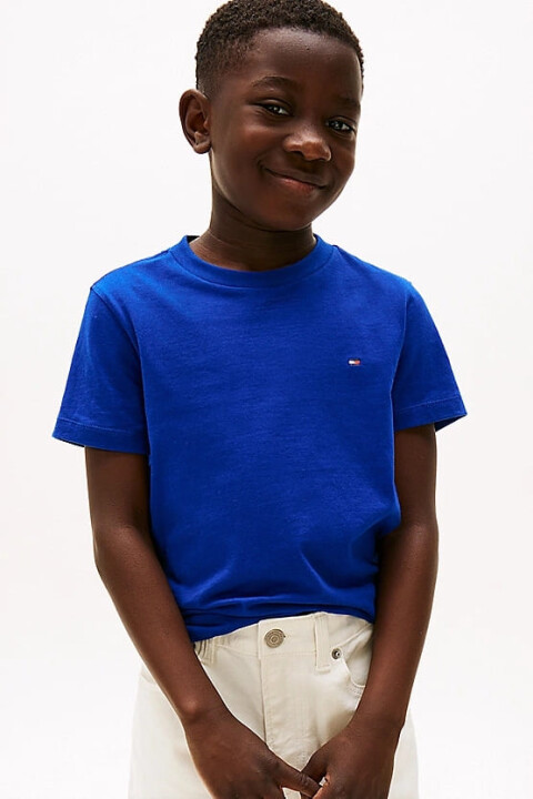 Erkek Çocuk Th Pamuklu T-Shirt - Mavi 