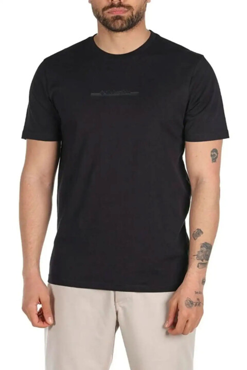 Erkek Columbia CSC M Bar Kısa Kollu T-Shirt - Siyah 