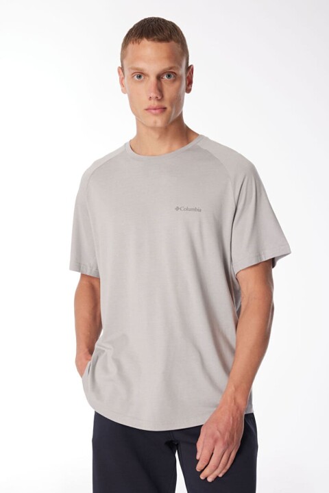 Erkek Comfort Kısa Kollu T-Shirt - Gri 