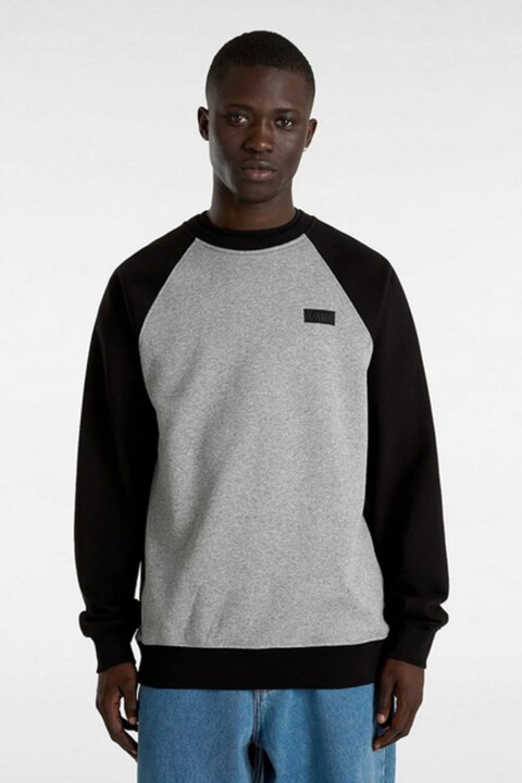 Erkek Core Basic Raglan Crew Sweatshirt - Gri 
