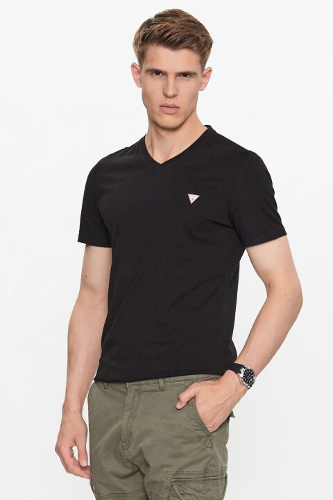 Erkek Core Erkek Slim Fit T-Shirt - Siyah 