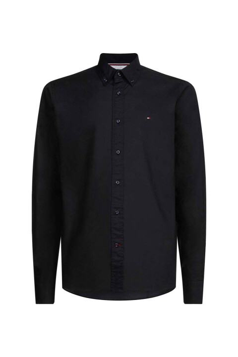 Erkek Core Flex Poplin Gömlek - Siyah 