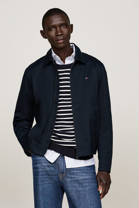 Erkek Cotton Fermuarlı Ceket - Lacivert 