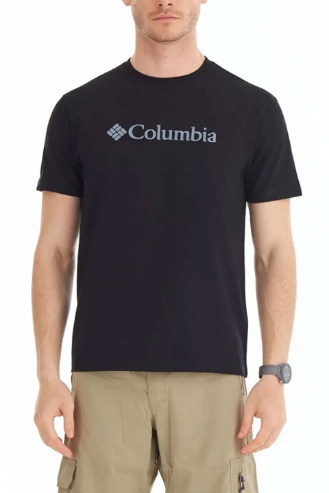 Erkek CSC M Basic Büyük Logo Kısa Kollu T-Shirt - Siyah 