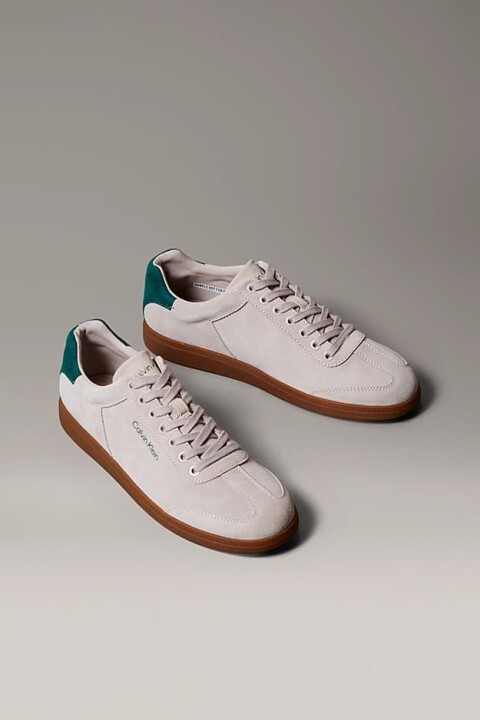 Erkek Cupsole Tabanlı Süet Sneaker - Krem 