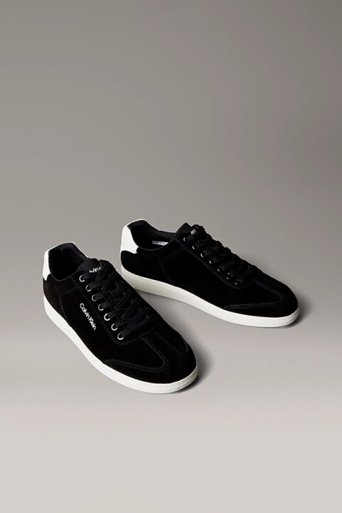 Erkek Cupsole Tabanlı Süet Sneaker - Siyah 