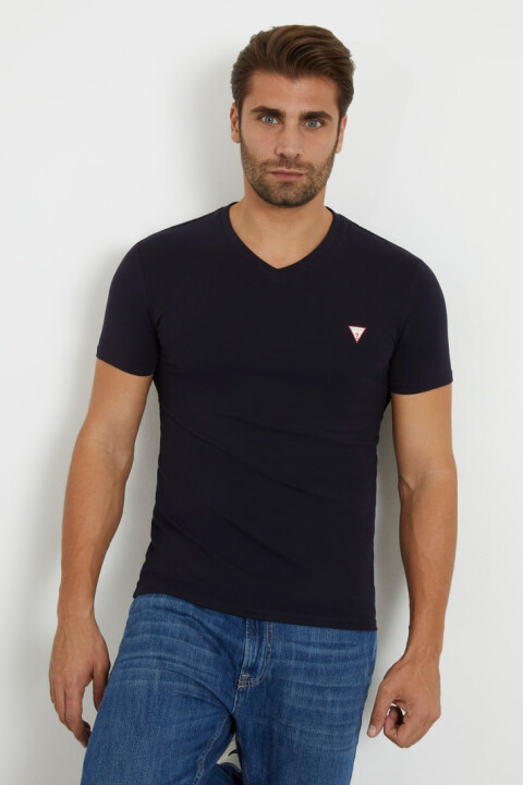 Erkek Dar Kalıp T-Shirt - Siyah 