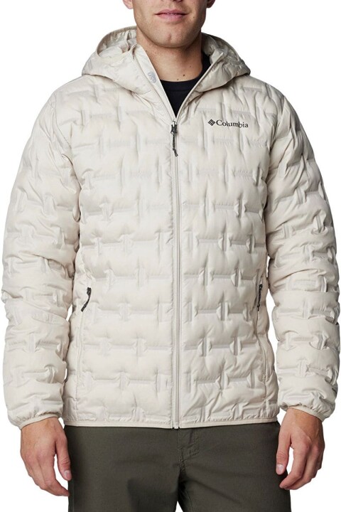 Erkek Delta Ridge II Down Kapüşonlu Ördek Tüyü Mont - Bej 