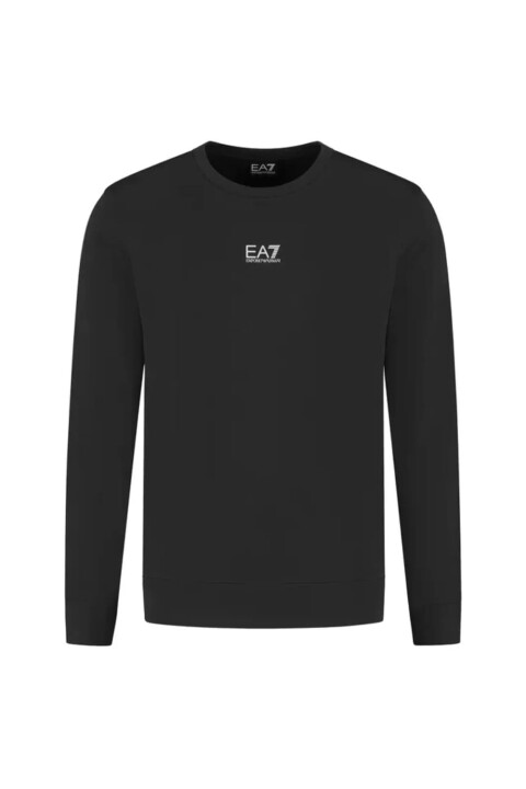 Erkek Ea7 Bisiklet Yaka Sweatshirt - Siyah 