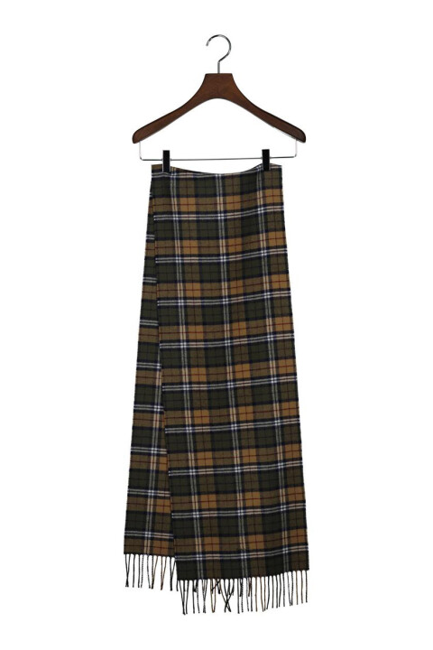 Erkek Ekose Desenli Atkı - Yeşil 