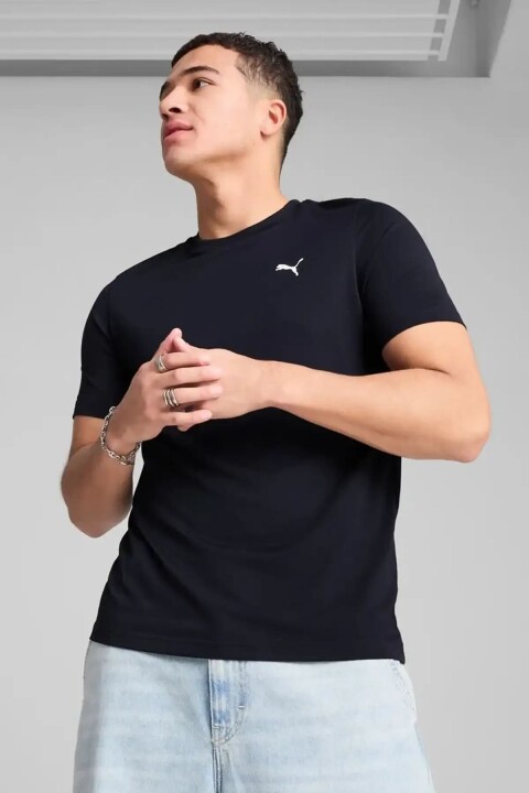 Erkek ESS Small Logo Poly T-Shirt - Lacivert 