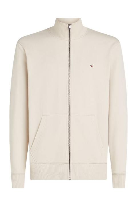 Erkek Essential Terry Fermuarlı Dik Yaka Sweatshirt - Bej 