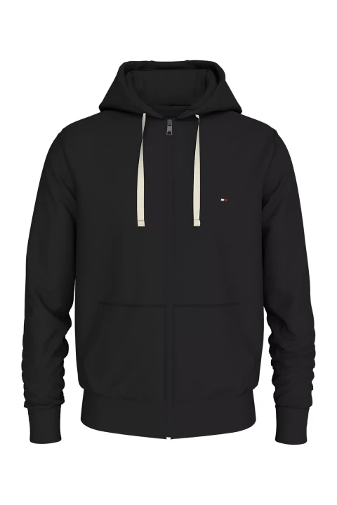 Erkek Essentıal Terry Zıp Through Sweatshirt - Siyah 
