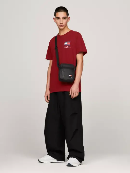 Erkek Essential Tonal Logolu Çantası - Siyah 