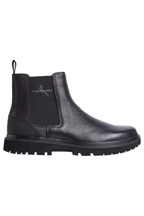 Erkek Eva Mıd Chelsea Boot Lth Bot - Siyah 