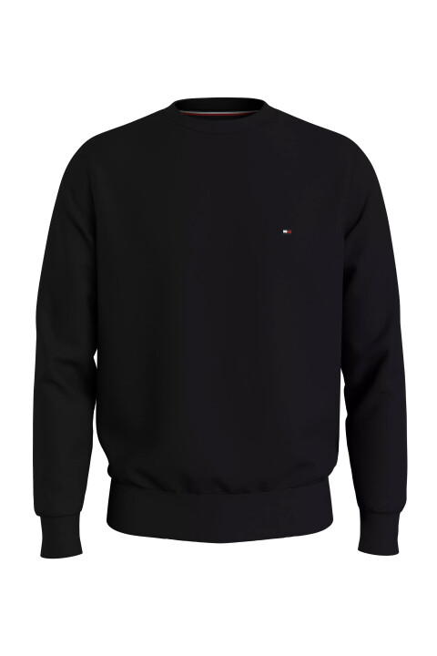 Erkek Flag Logo Sweatshırt Sweatshirt-Siyah 