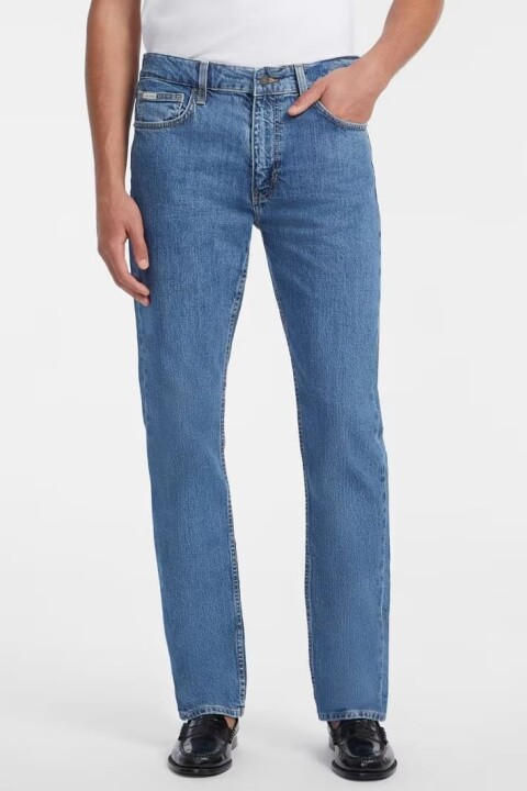 Erkek G16 Regular Fit Düz Paça Jean - Mavi 