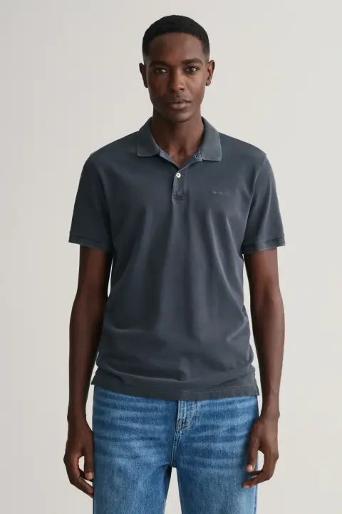 Erkek Gant Regular Fit Logolu Polo - Siyah 