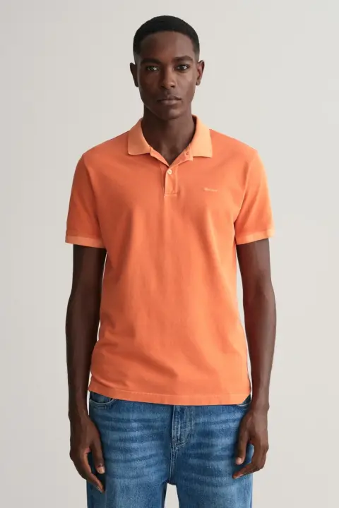 Erkek Gant Regular Fit Logolu Polo - Turuncu 