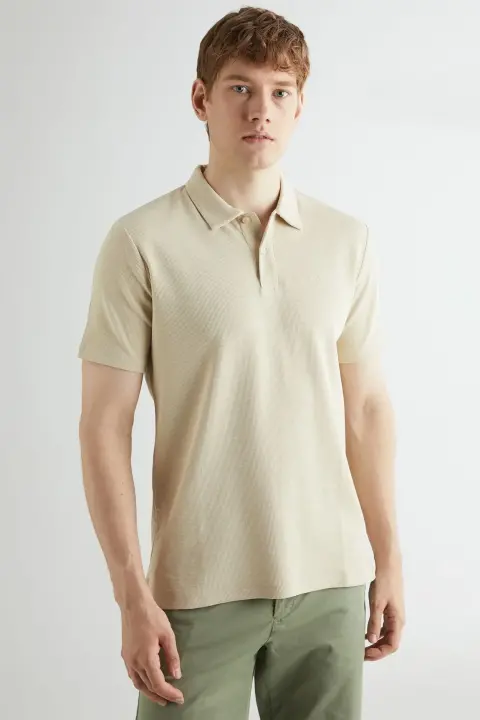 Erkek Gant Regular Fit Polo - Bej 