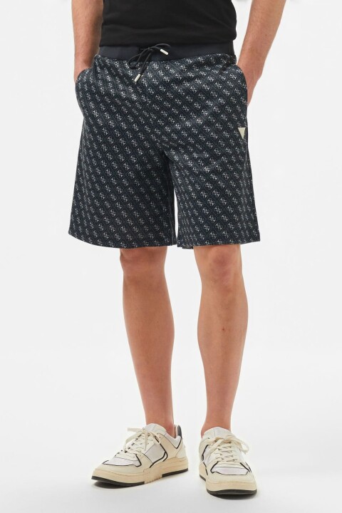Erkek Gj Korbin 4G Logo Şort - Siyah 
