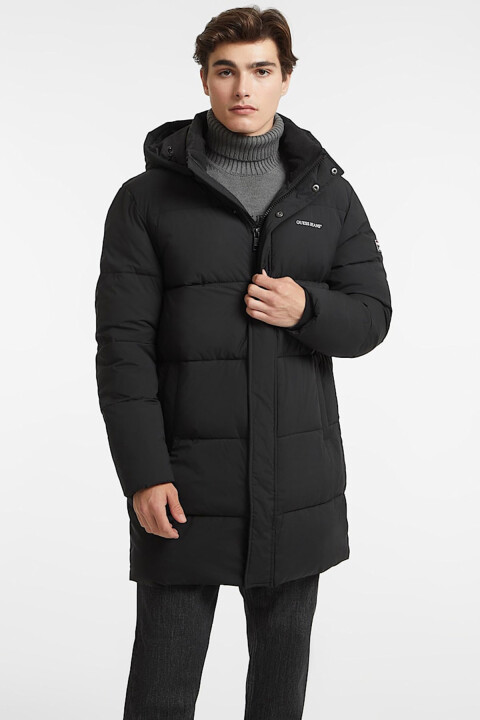 Erkek Gj Mıd Orta Boy Şişme Mont - Siyah 