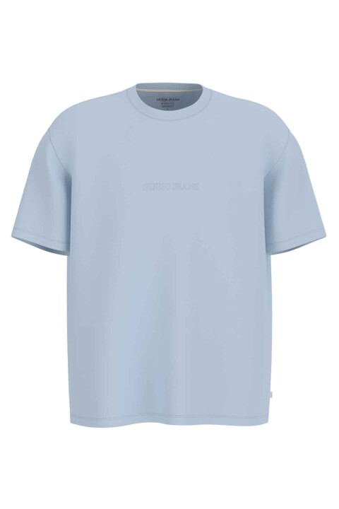 Erkek GJ SS Cn Logo T-Shirt - Açık Mavi 