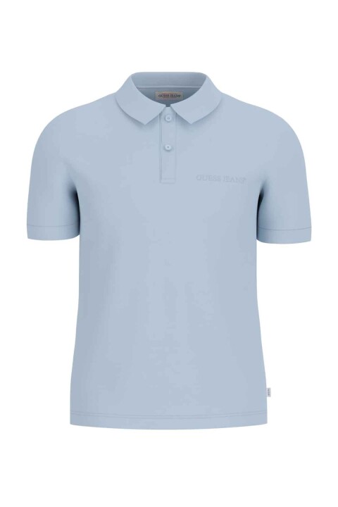 Erkek GJ SS Embro Logo Polo T-Shirt - Açık Mavi 